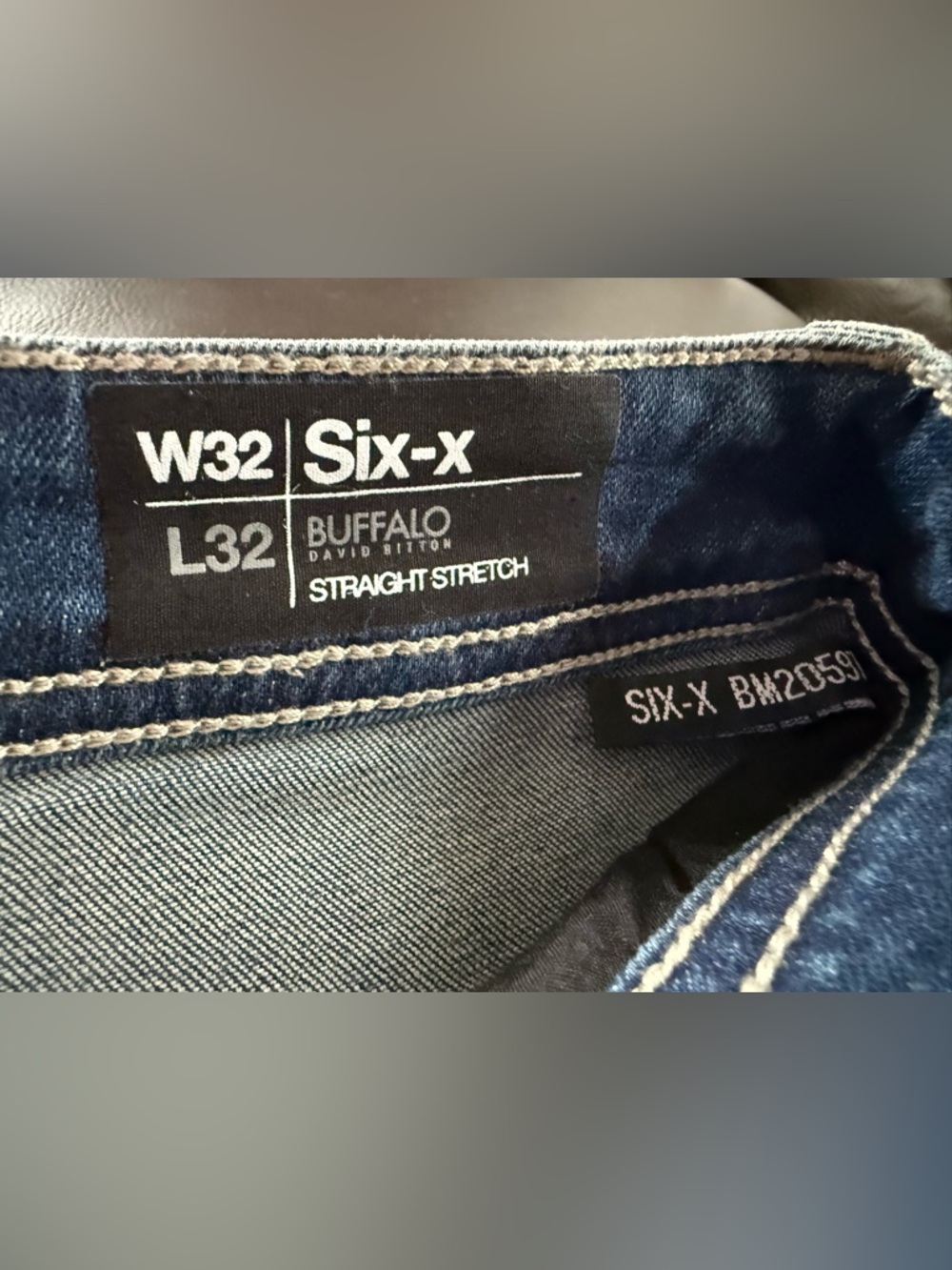Buffalo David Bitton Men’s Six-x Straight Stretch Jeans 32x32 - Picture 10 of 13
